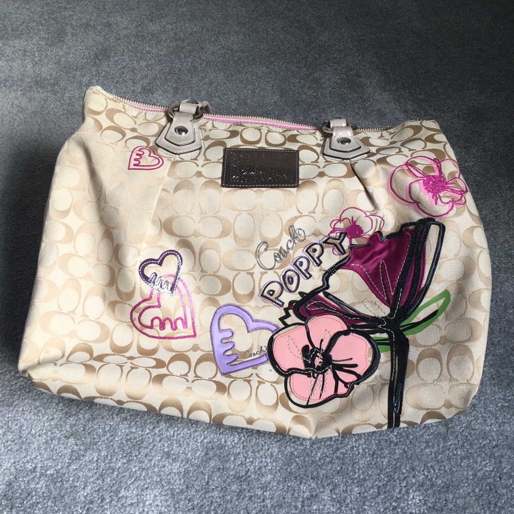 Large COACH Poppy Tote